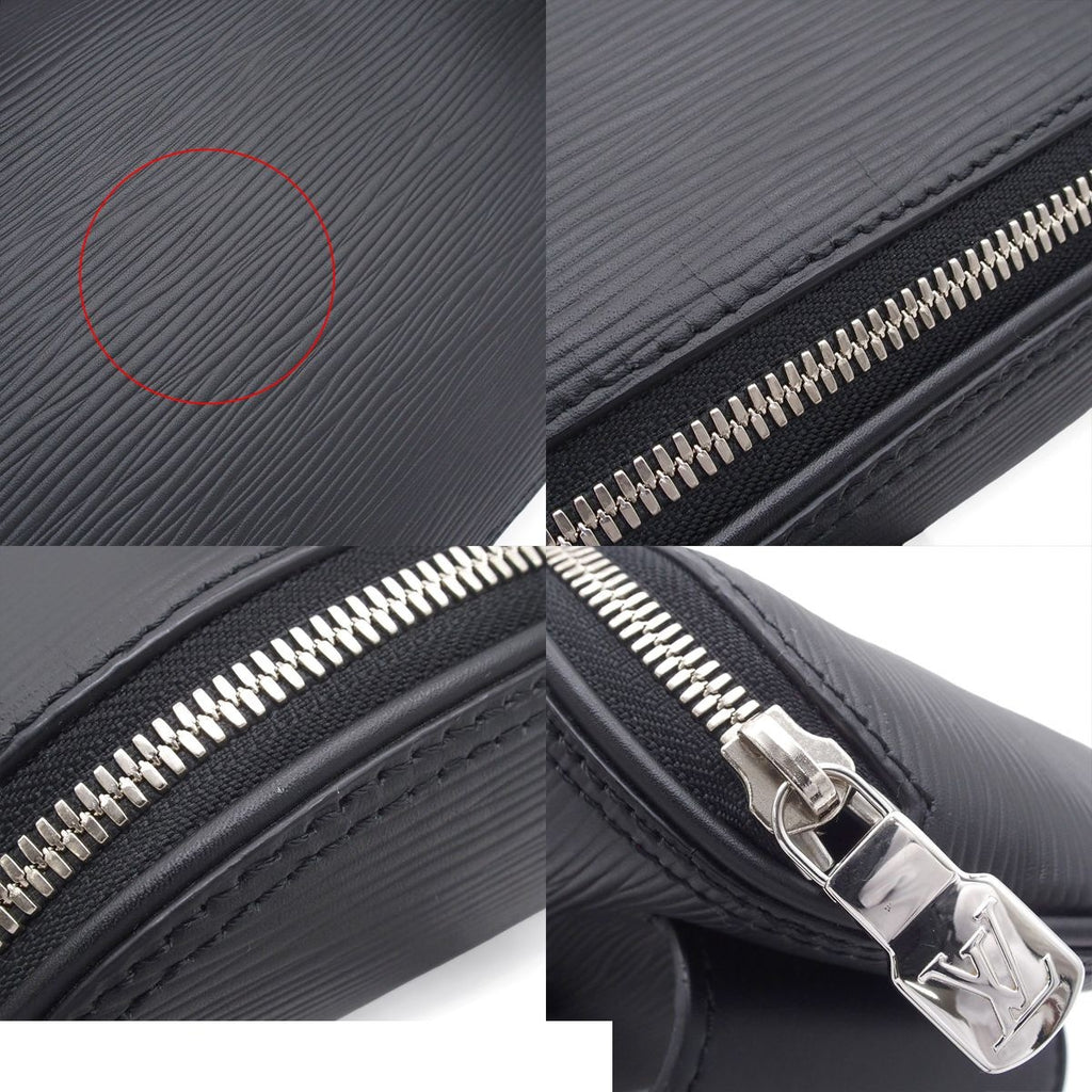 Louis Vuitton Bum Bag LV Circle Noir Black Epi Leather Waist Pouch — view 8