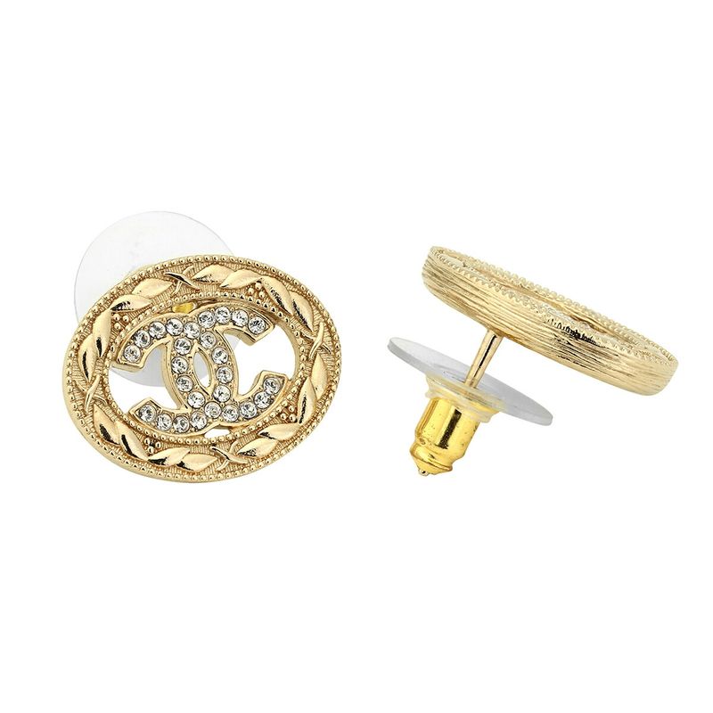 Chanel Stud Earrings Gold Silver — view 7