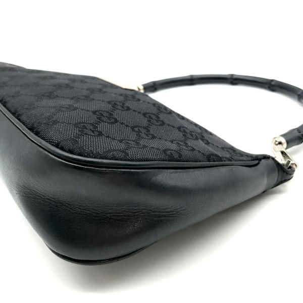 Gucci Bamboo GG Canvas Hand Bag Black — view 7