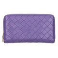 Bottega Veneta Intrecciato Leather Round Zip Wallet