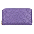 Bottega Veneta Intrecciato Leather Round Zip Wallet
