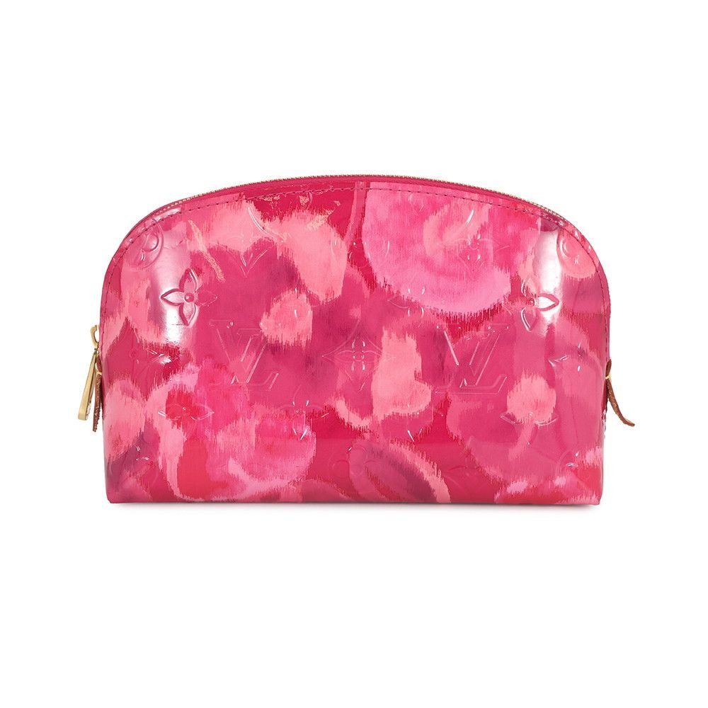 Louis Vuitton Pouch Monogram Vernis Ikat Flower Pochette Cosmetic