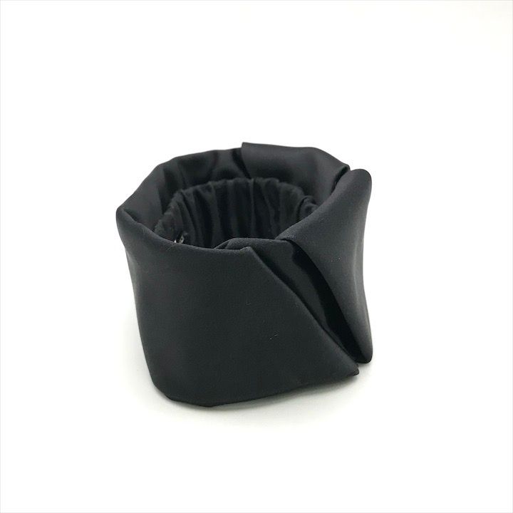 Prada Satin Scrunchie Hair Tie Black — view 4