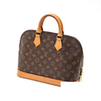 Louis Vuitton Monogram Alma PM Bag Handbag Brown