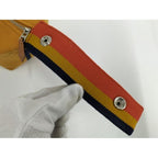Hermes Handbag Brid a Black PM Wool Mustard — view 8