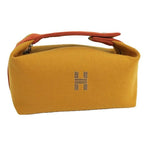 Hermes Handbag Brid a Black PM Wool Mustard