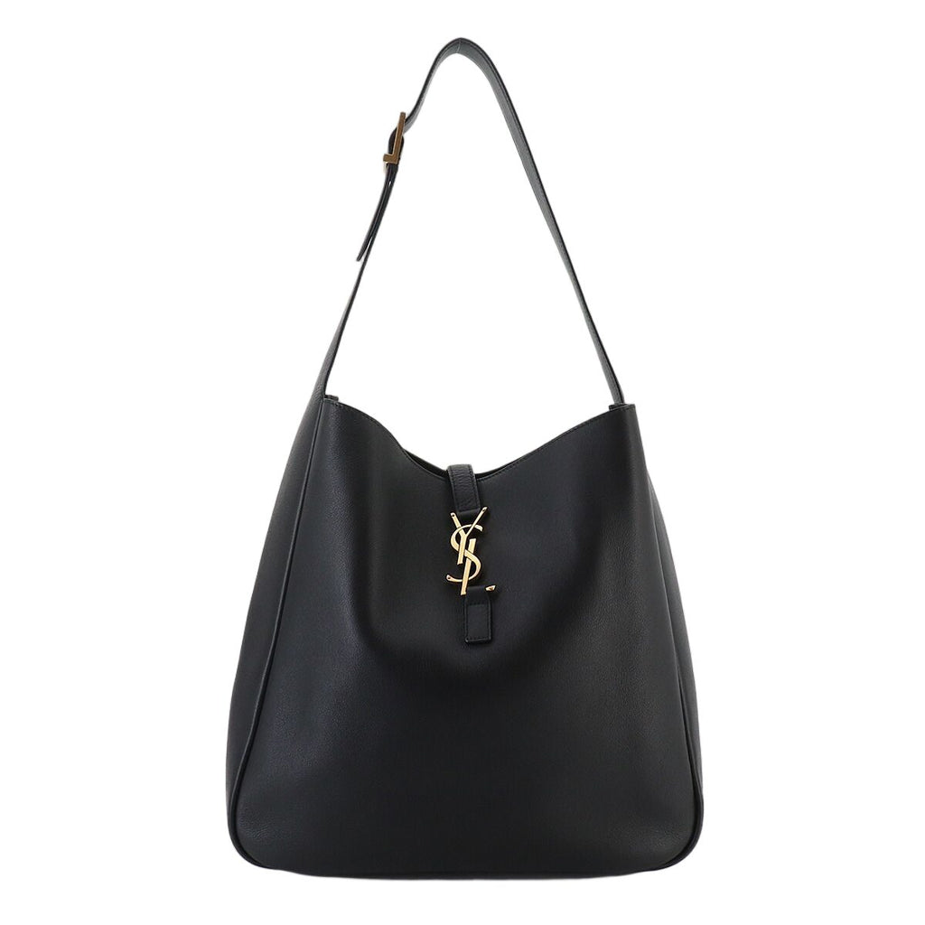 Saint Laurent Soft Large Shoulder Bag Leather Black