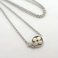 Louis Vuitton Pendentif Necklace Monogram Idylle White Gold