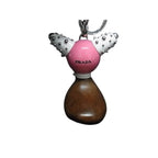 Prada Key Holder Trick Robot 1 Tr062 Pink White Brown Silver Wood Metal — view 3