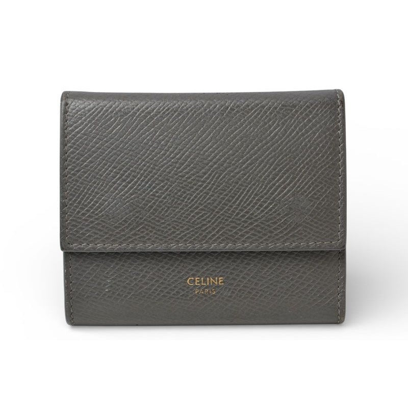 Celine Wallet Mini Trifold Gray Small