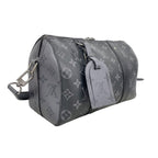 Louis Vuitton Shoulder Bag Monogram Eclipse City Keepall Black Gray — view 2