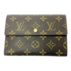 Louis Vuitton Monogram Porte-Tresor Etui Papier Brown Trifold