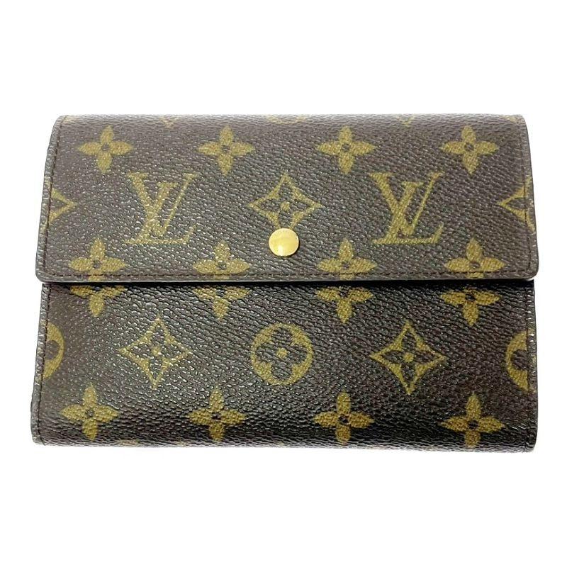 Louis Vuitton Monogram Porte-Tresor Etui Papier Brown Trifold