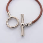 Hermes Bracelet Glenan Leather Stainless Steel — view 2