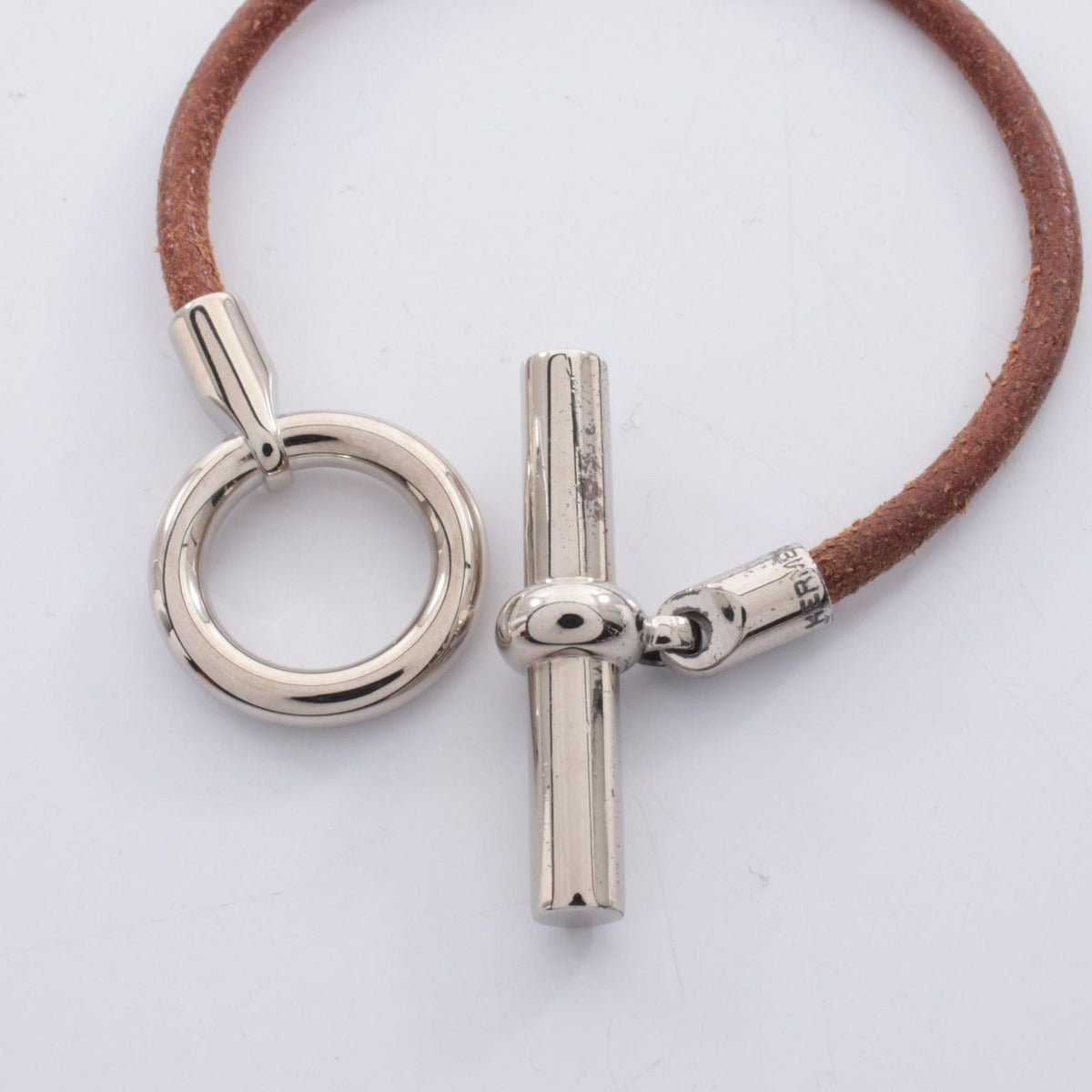 Hermes Bracelet Glenan Leather Stainless Steel — view 2