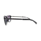 Chanel Rectangle Shape Sunglasses CC Logo Eyewear Black 54 17 140 — view 5