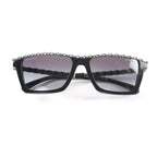 Chanel Rectangle Shape Sunglasses CC Logo Eyewear Black 54 17 140