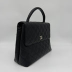 Chanel Caviar Leather Top Handle Handbag — view 3