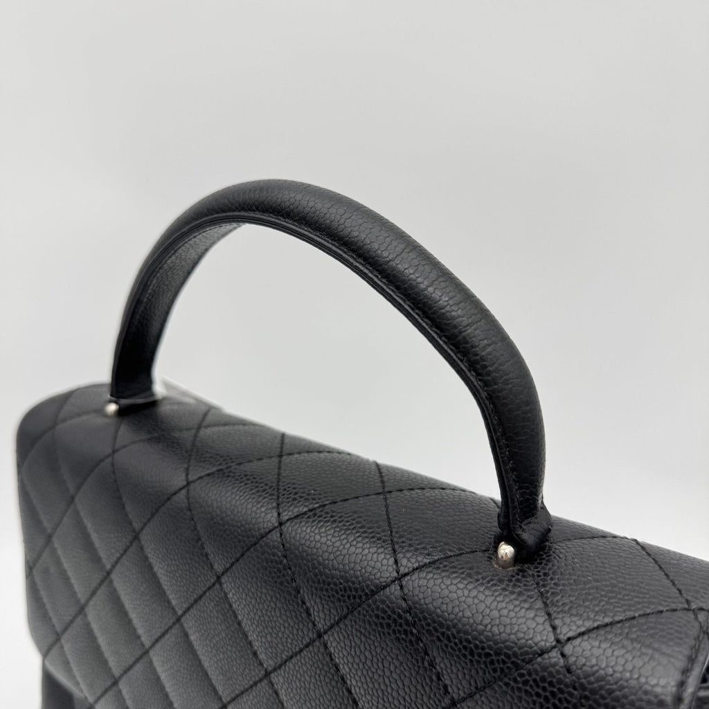 Chanel Caviar Leather Top Handle Handbag — view 5