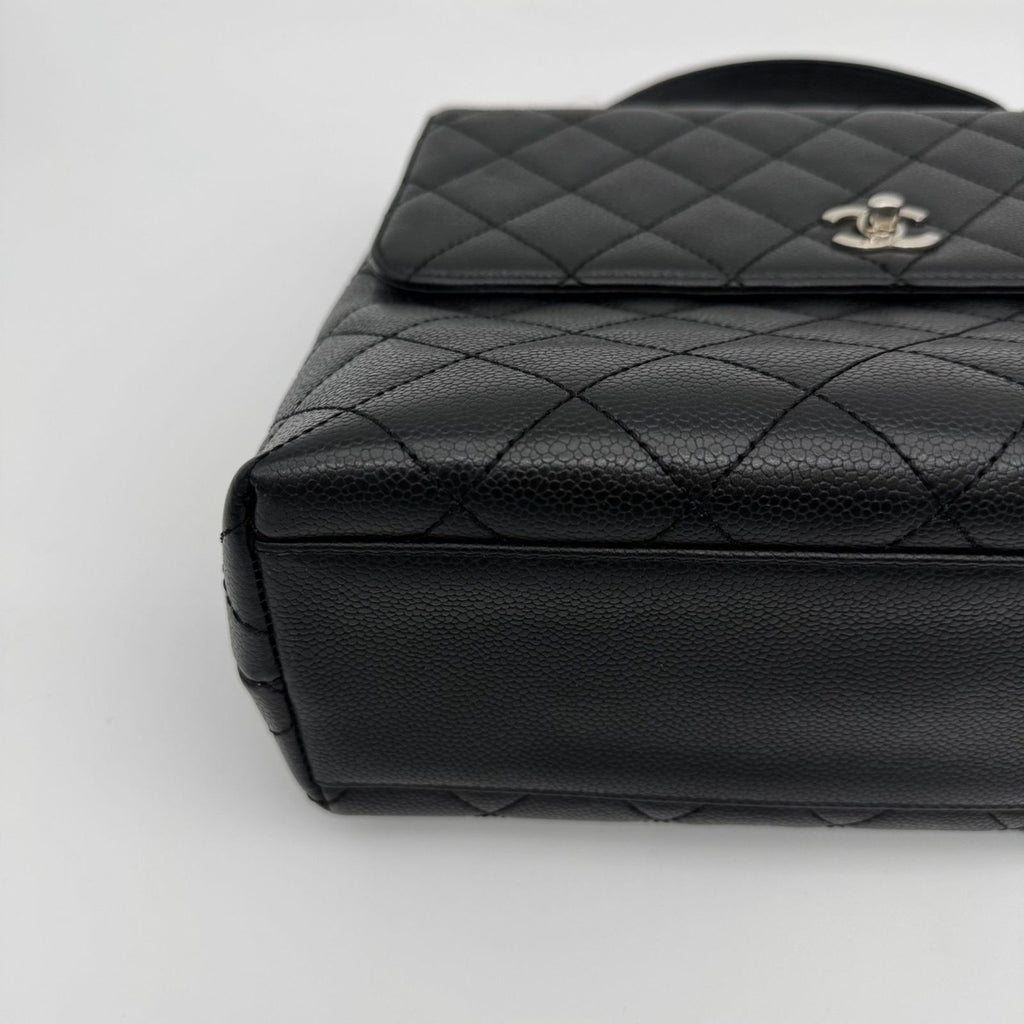 Chanel Caviar Leather Top Handle Handbag — view 8