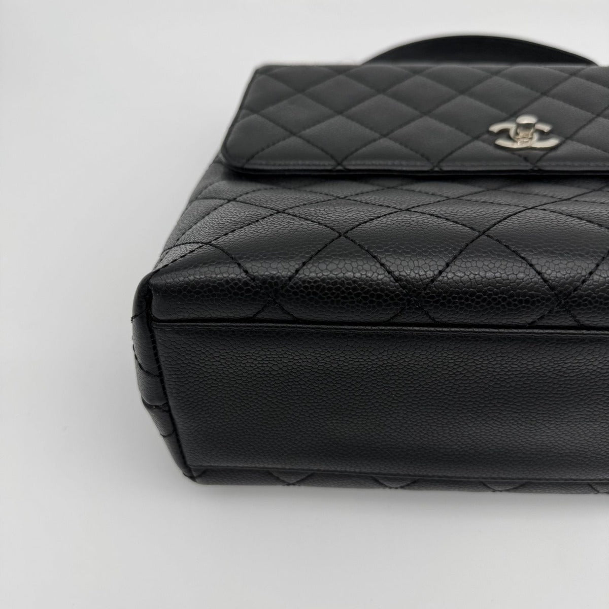 Chanel Caviar Leather Top Handle Handbag — view 8