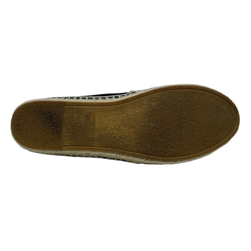 Saint Laurent Paris 17 SS Logo Embroidered Espadrilles Shoes Gup80 Black — view 4