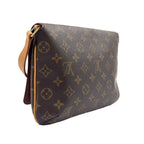 Louis Vuitton Musette Tango Short Strap Monogram Leather Brown Light Shoulder — view 2