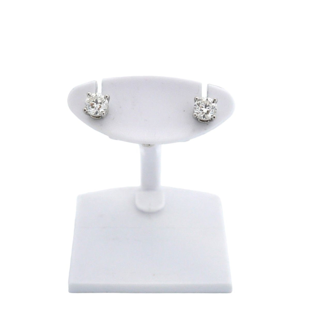 Tiffany & Co Earrings Solitaire Platinum Diamond — view 2