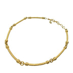 Christian Dior Vintage Choker Rope Necklace Metal Gold 1941