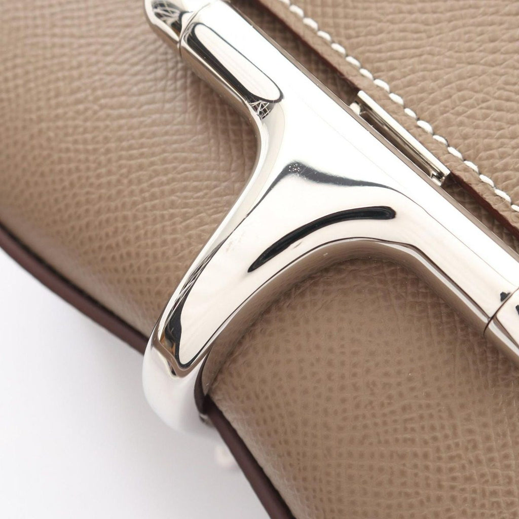 Hermes Shoulder Bag Della Cavalleria Mini Etoupe Leather — view 6