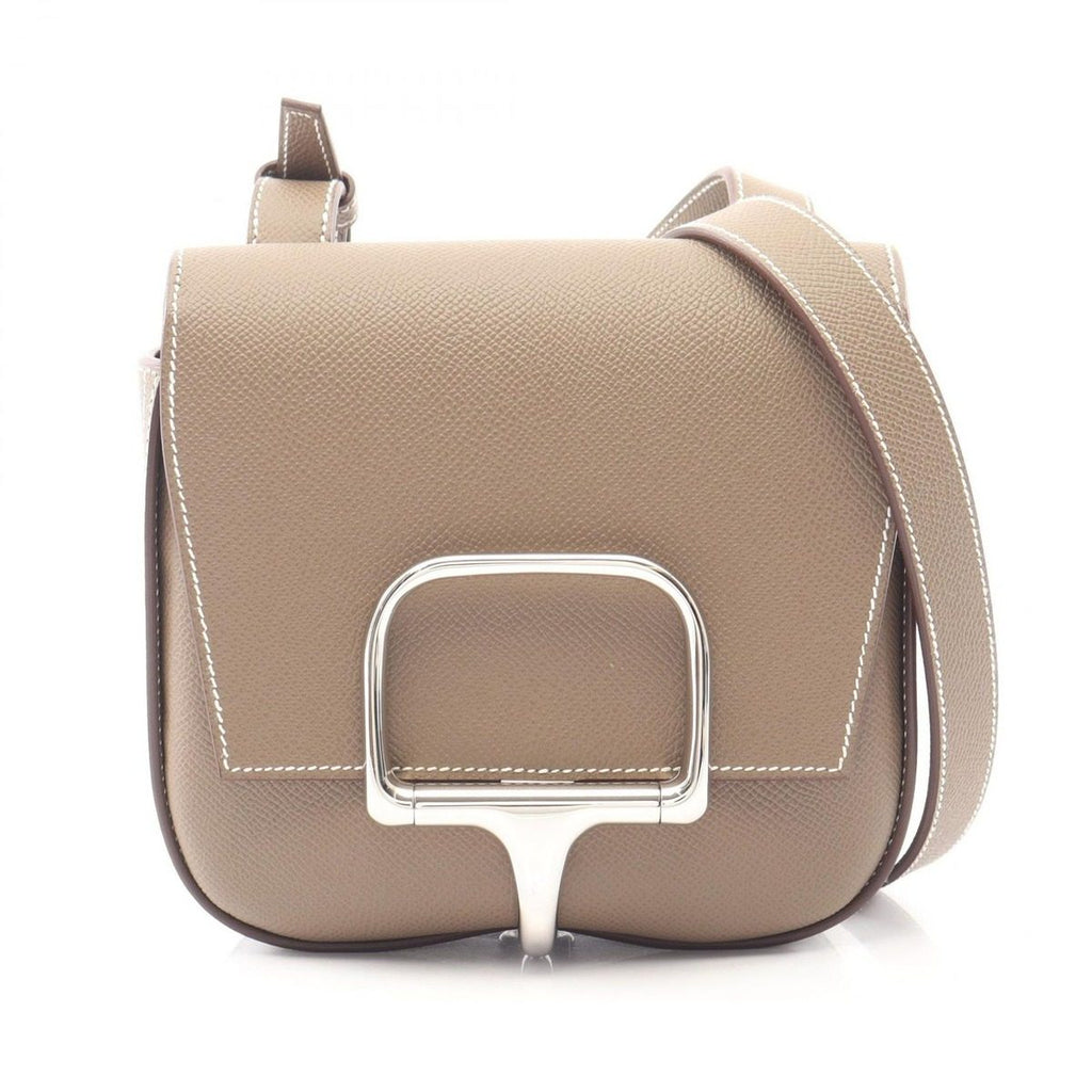 Hermes Shoulder Bag Della Cavalleria Mini Etoupe Leather