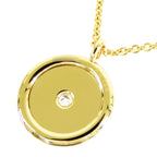 Hermes Sellier Pendant Yellow Gold 18K Diamond Necklace — view 2