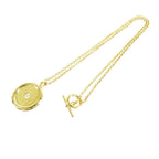 Hermes Sellier Pendant Yellow Gold 18K Diamond Necklace — view 3