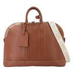 Louis Vuitton Epi XL Alma Travel GM 2-Way Bag Cognac