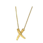 Tiffany & Co Necklace Kiss Yellow Gold YG Paloma Picasso Polished 750 18k