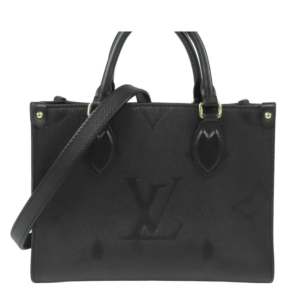 Louis Vuitton On The Go PM Black Monogram Empreinte 2-Way Shoulder Bag