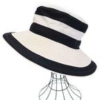 Hermes Cotton Linen Hat Black and White 57 — view 3