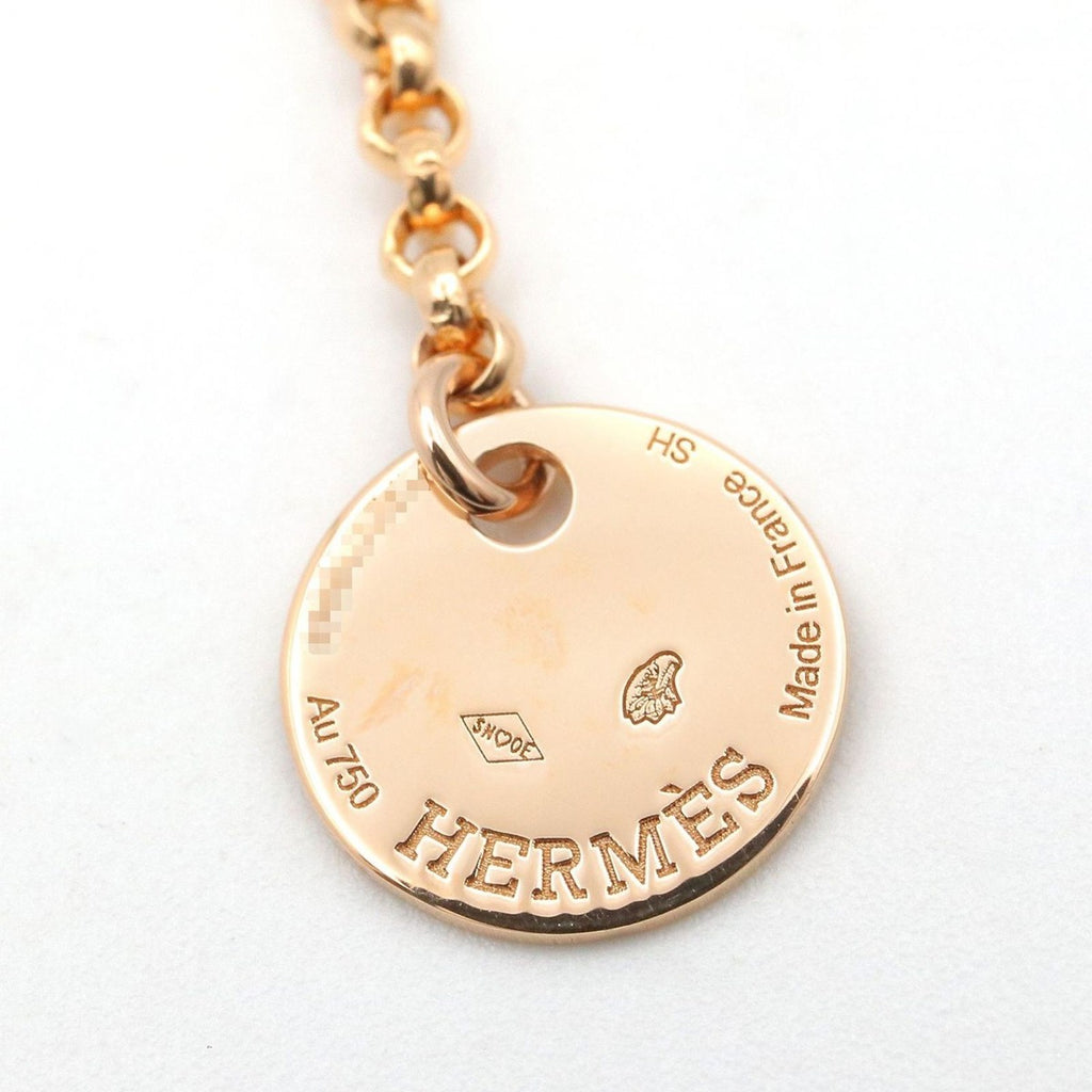 Hermes Bracelet Kelly Clochette Small PM 18k Pink Gold Diamond — view 4