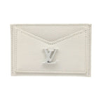 Louis Vuitton Card Holder Lock Me Case Calf Leather White 0371