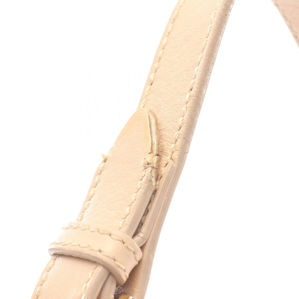 Fendi Shoulder Bag Zucchino Beige Canvas Leather — view 5