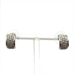 Dior Rhinestone Silver Earrings