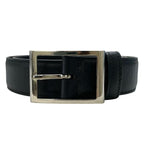 Prada 2 Cc121 4 Belt Saffiano Leather Black Silver — view 2