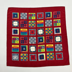 Chanel CC Logo Scarf Silk Red Vintage — view 6