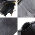 Celine Medium Strap Wallet Calf Black Bifold — view 9