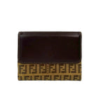 Fendi Zucchino FF Pattern Logo Leather Patent Enamel Bifold Wallet — view 2