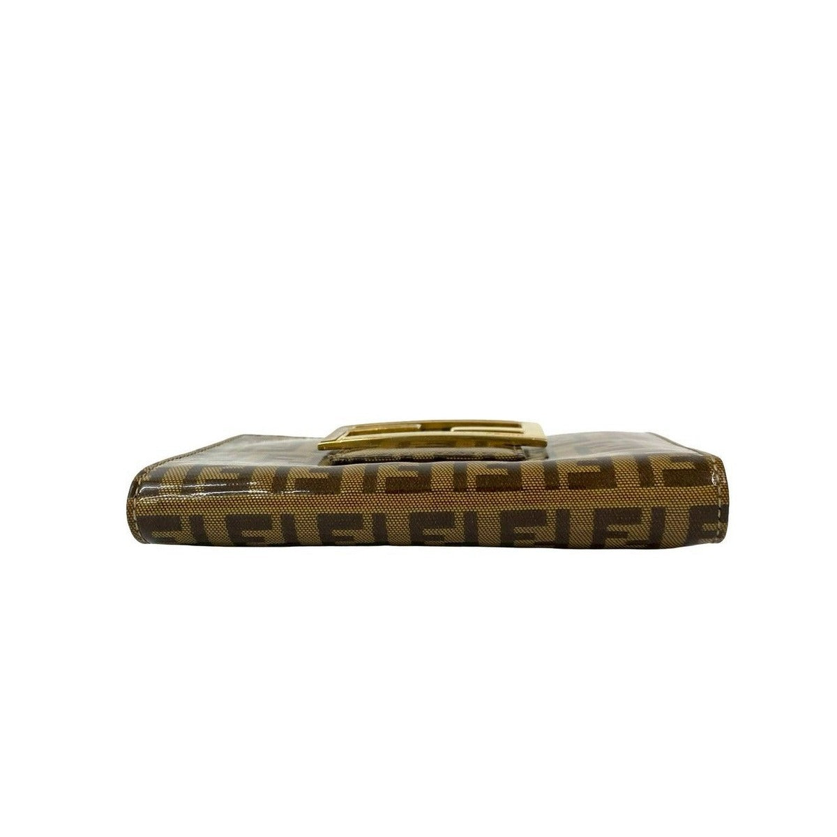 Fendi Zucchino FF Pattern Logo Leather Patent Enamel Bifold Wallet — view 6