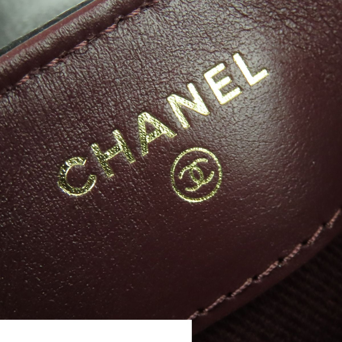 Chanel Phone Case Black Gold Caviar Leather Quilted CC Logo Chain — view 6