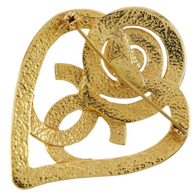 Chanel Gold Plated 95 P 19.4 g Brooch — view 3