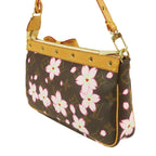 Louis Vuitton Pochette Accessoires Brown Monogram Canvas Cherry Blossom Sakura Pouch — view 2