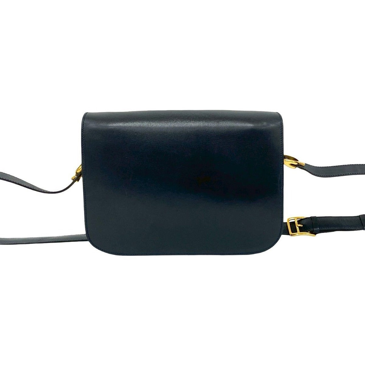 Celine Vintage Logo Carriage Calf Leather Shoulder Bag — view 3
